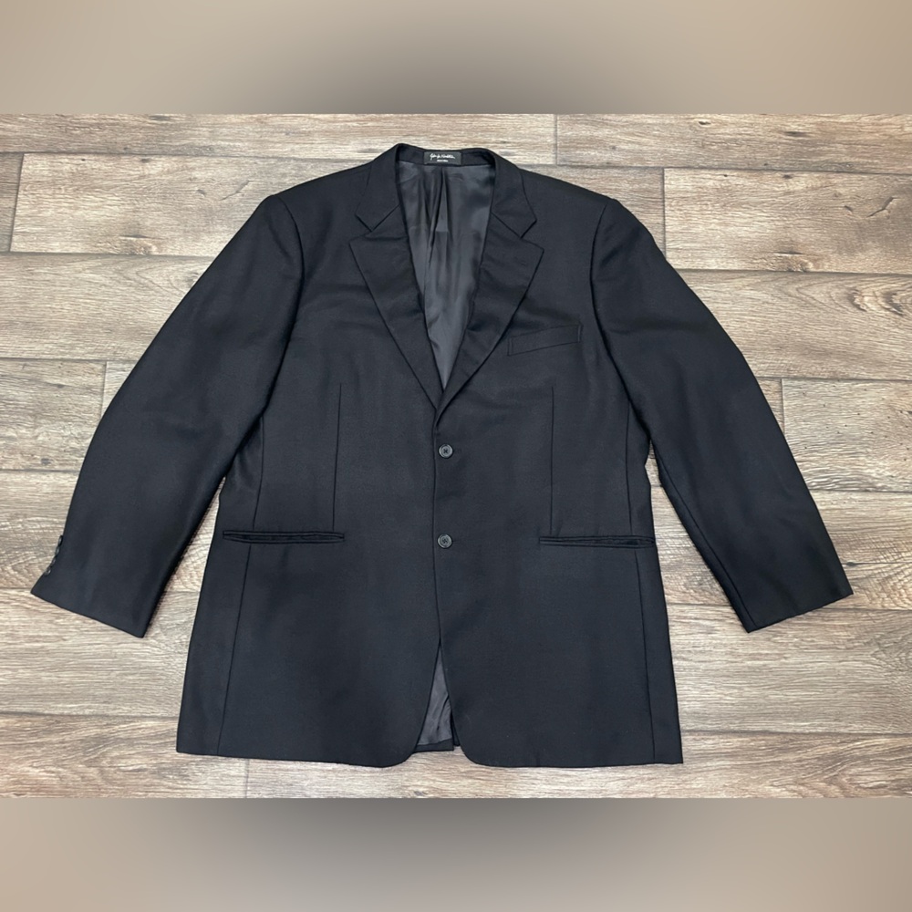 John W. Nordstrom Loro Piana Cashmere Blazer Black Sport Coat Blazer Sz 48L